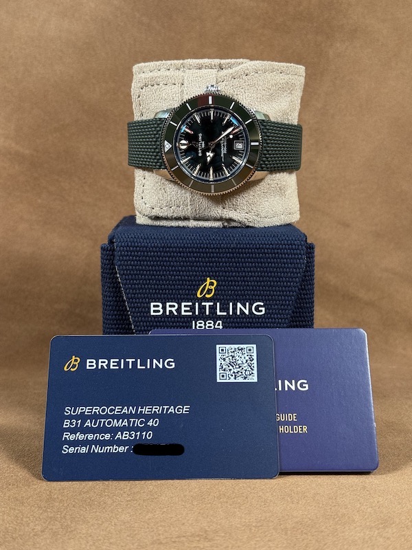 Breitling SuperOcean Heritage B31 complete set with cards