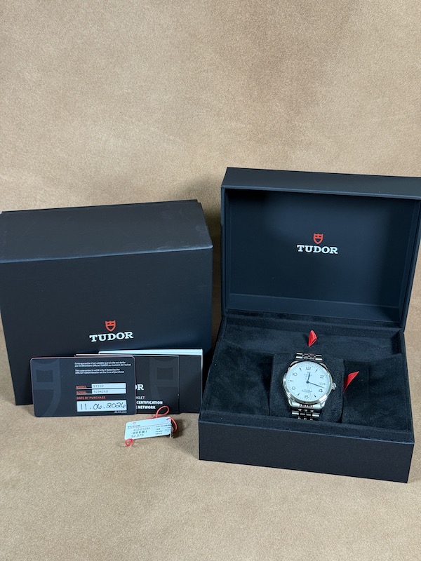 Tudor 1926 39mm opaline dial complete set