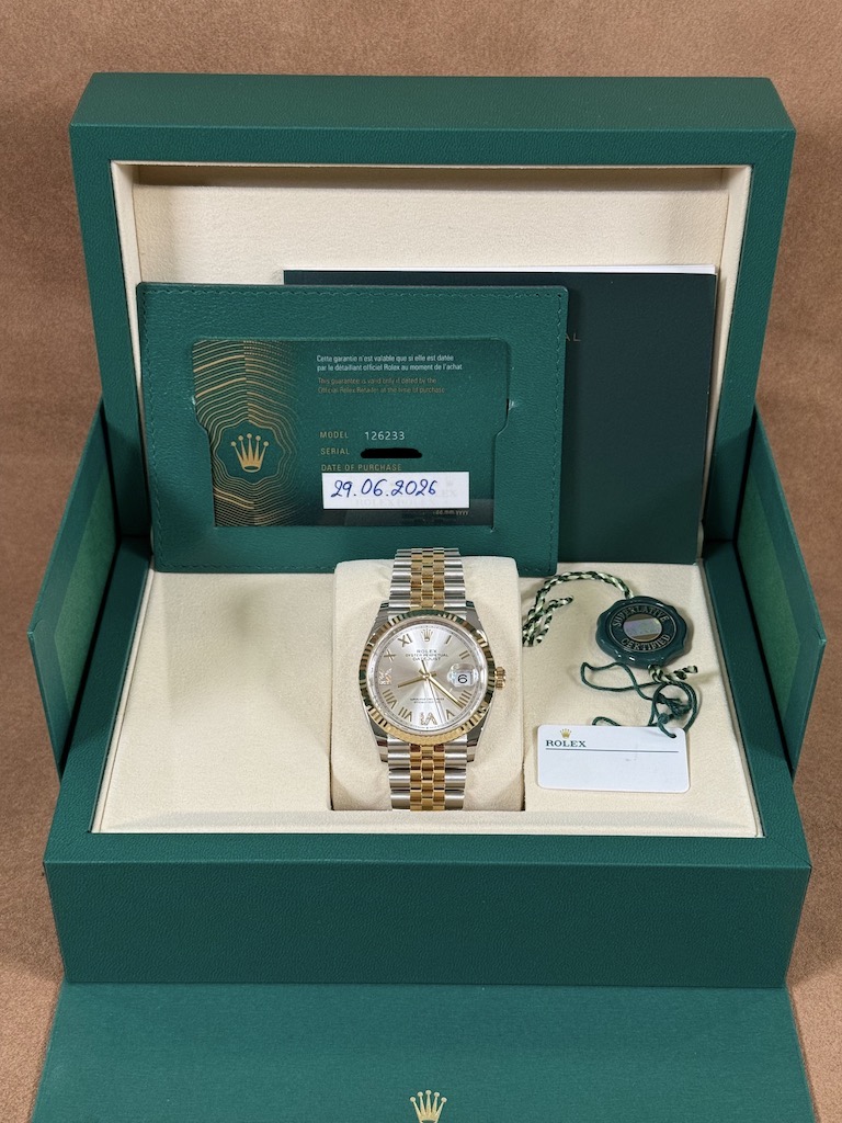 Rolex Datejust 36 ref 126233 complete set